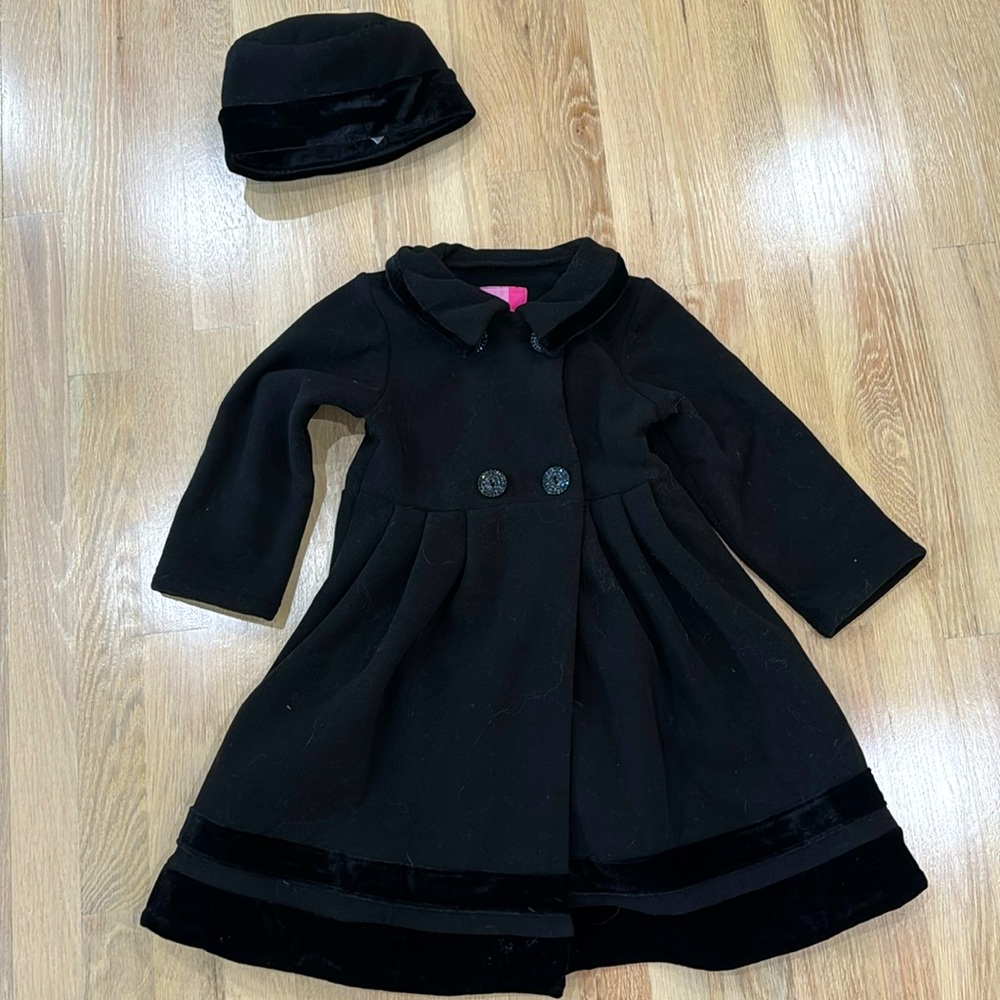 Adorable pea coat and matching hat
